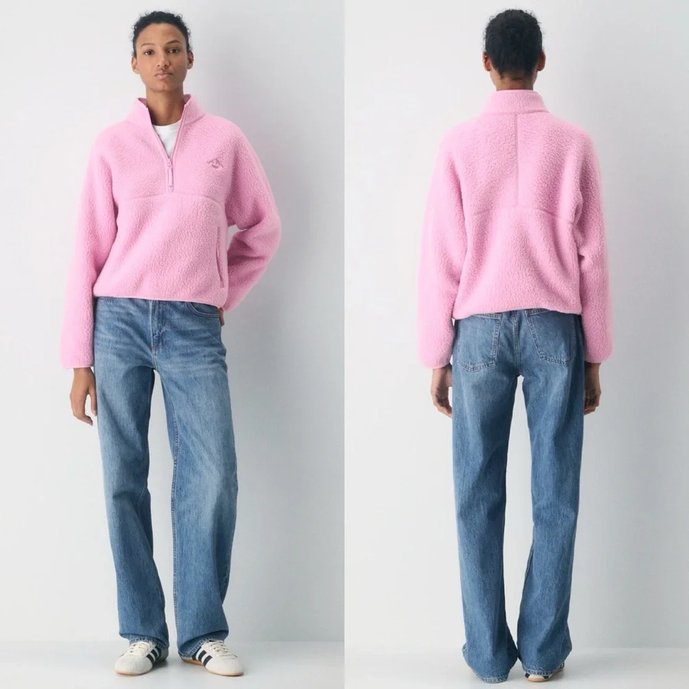 Aritzia Tna Polartec® Thermal Pro™ 1/2 Zip Hi-hip Sweater, L - Picture 7 of 7